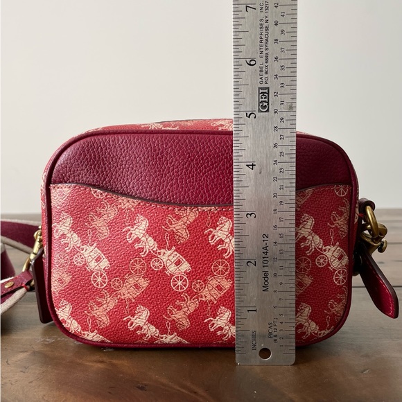 Lunar New Year Camera Bag 16 with Horse And Carriage Print and Varsity Stripe. - Picture 6 of 16